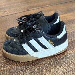 Adidas Kids Samba Black White Sneakers